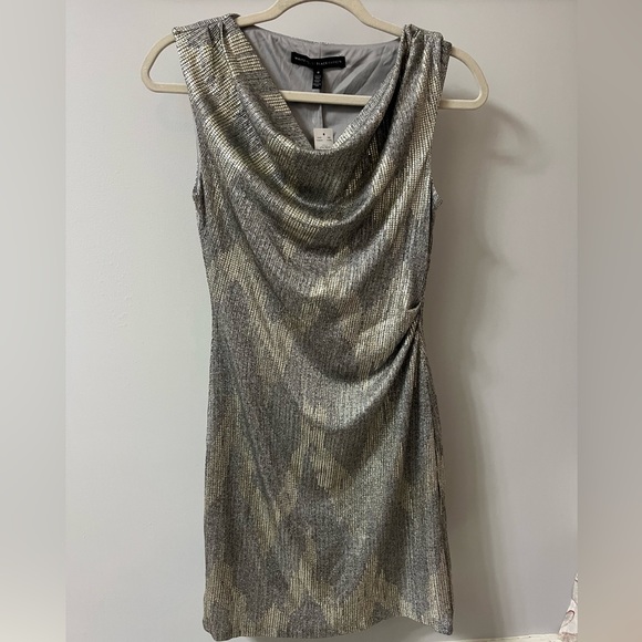 White House Black Market Cocktail Dress (silver) - Women’s 0 - Picture 1 of 3